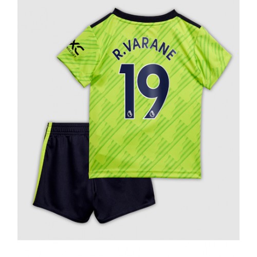 Dres Manchester United Raphael Varane #19 Rezervni za djecu 2022-23 Kratak Rukav (+ kratke hlače)